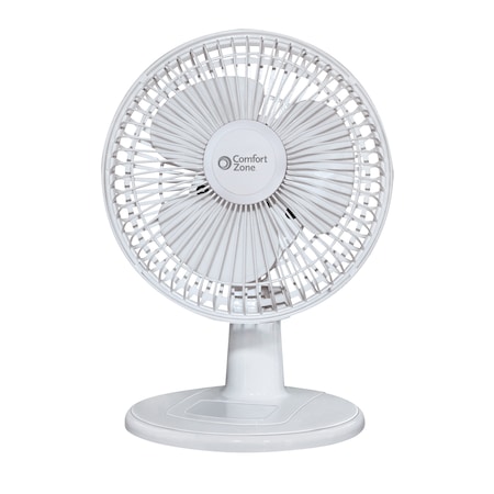 Comfort Zone 6 in. 2-Speed Desk Fan CZ6D